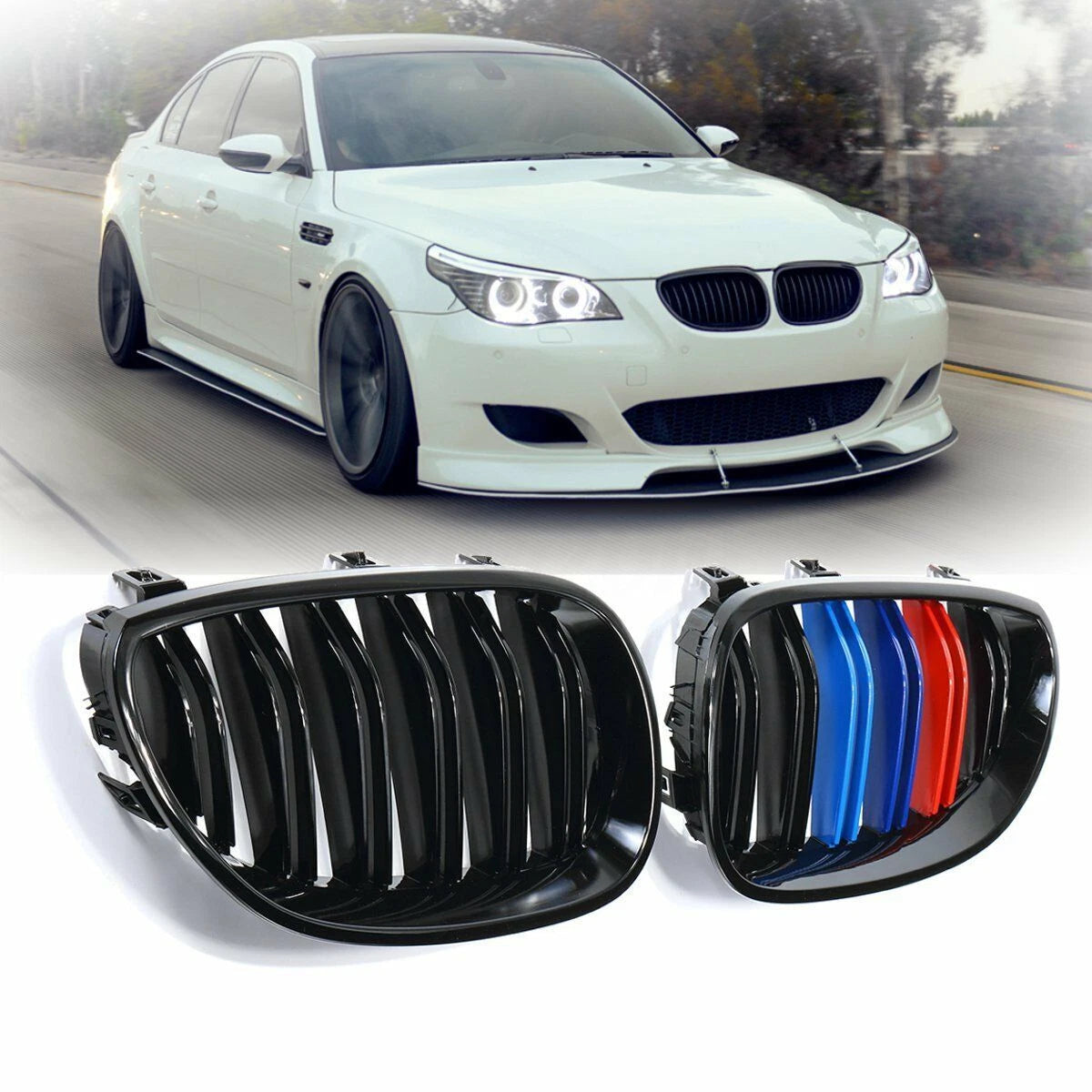Grilles de Calandre Noires Bmw E61