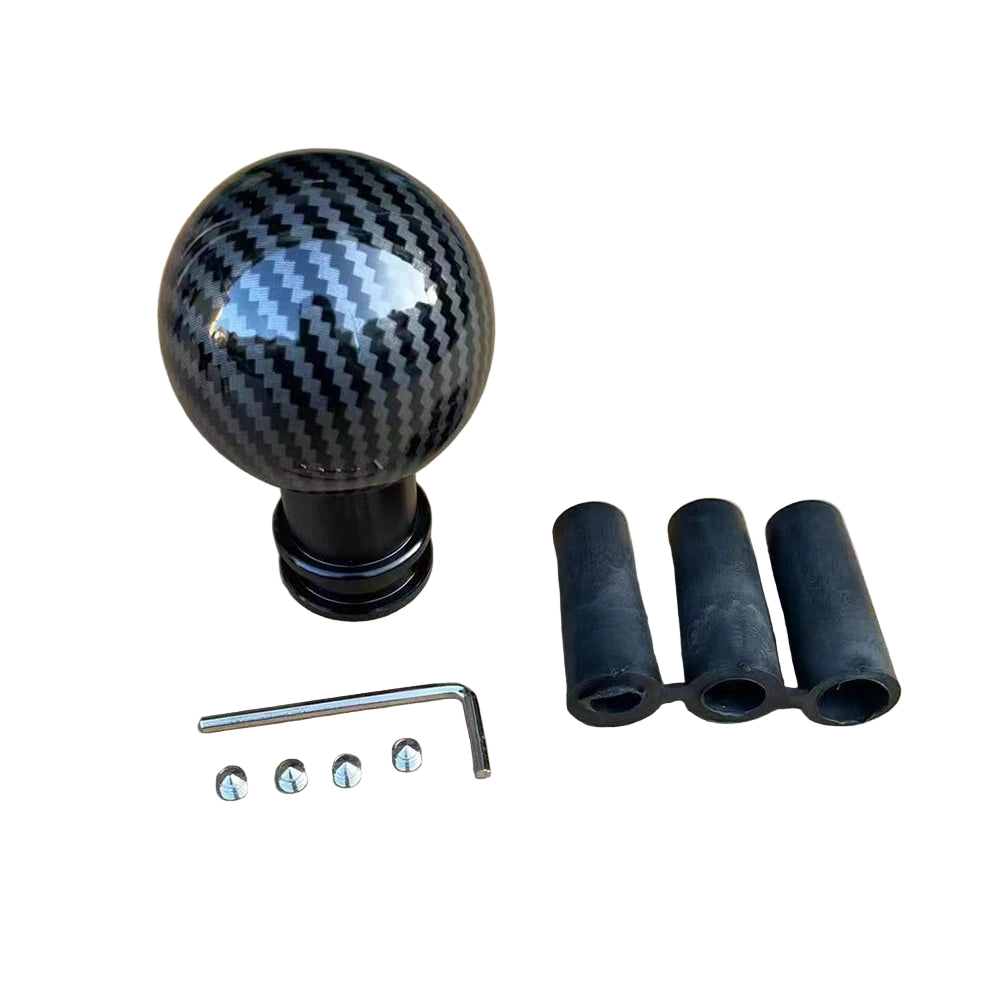 Pommeau de Levier de Vitesse Rond Carbone Nos Anciennes Allemandes